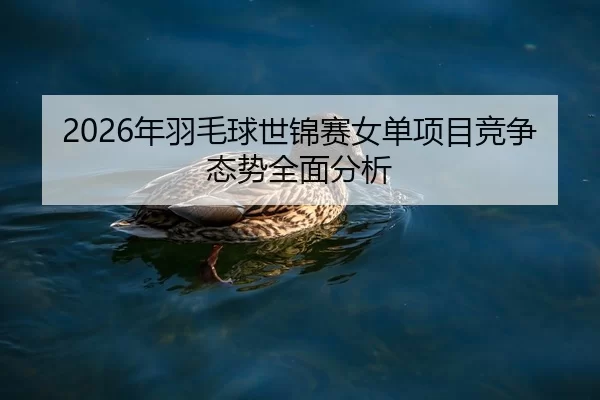 2026年羽毛球世锦赛女单项目竞争态势全面分析