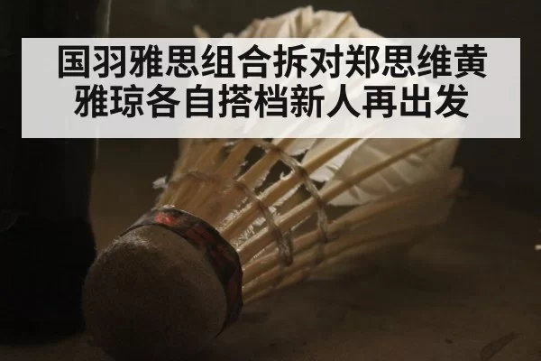 国羽雅思组合拆对郑思维黄雅琼各自搭档新人再出发